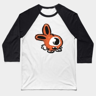 Cyclops Bunny Doodle Monster Baseball T-Shirt